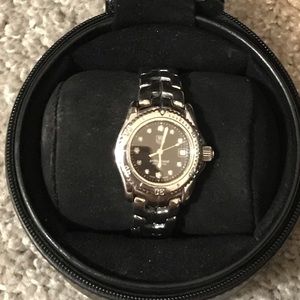 Tag Heuer women’s link quartz watch with Diamonds
